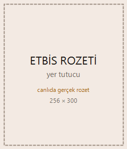 ETBİS rozeti yer tutucu — canlıda gerçek doğrulama rozeti gelecek